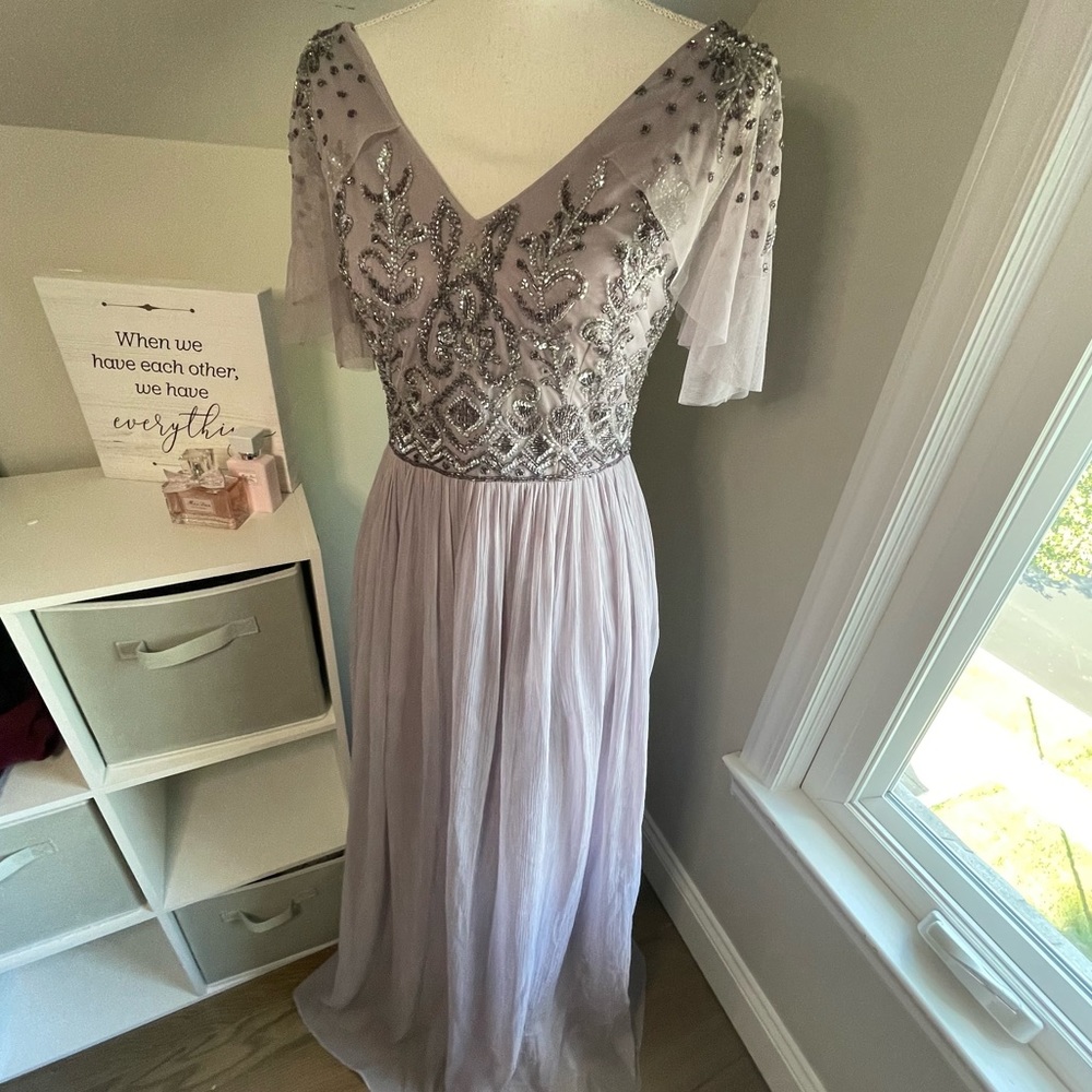 Size 4 Adrianna Papell Beaded Gown